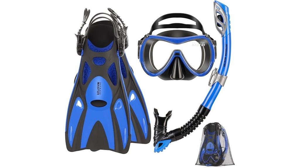 adult snorkeling gear set