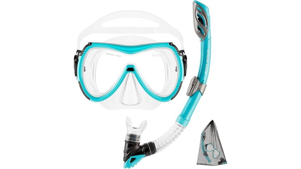 adult snorkeling gear set