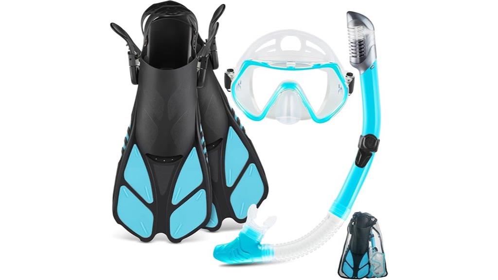 adult snorkeling mask set