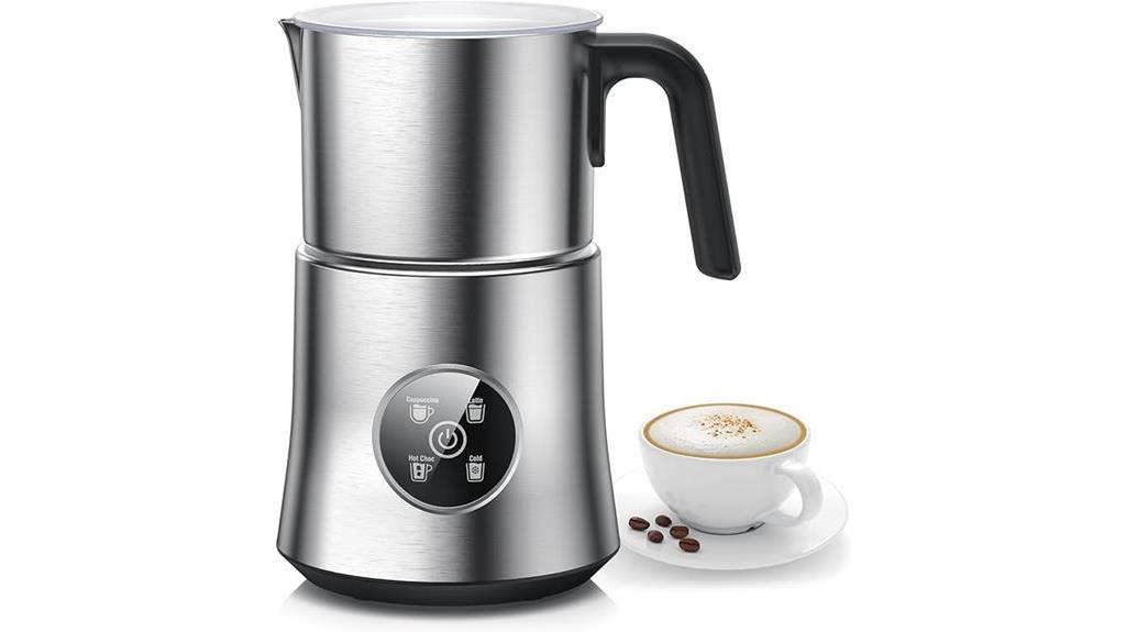 automatic milk frother steamer