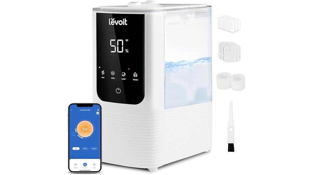 bedroom 4 5l white humidifier