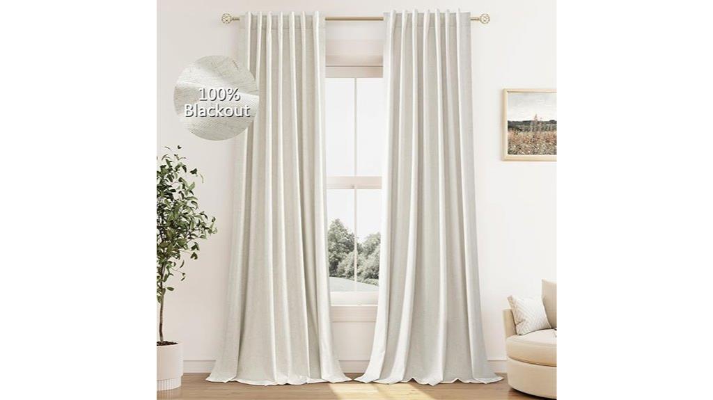 blackout linen curtains 84