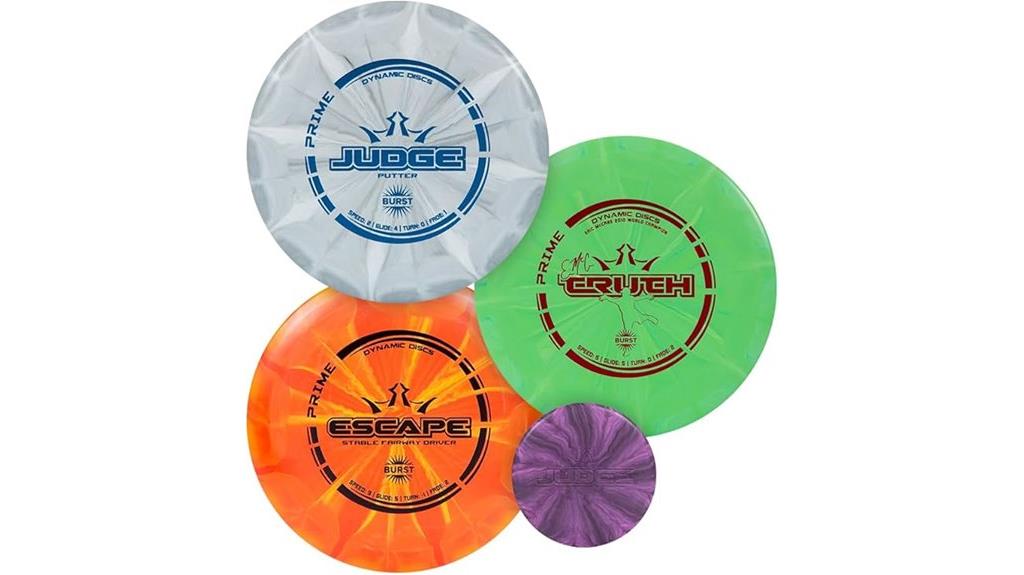 bright burst disc golf set