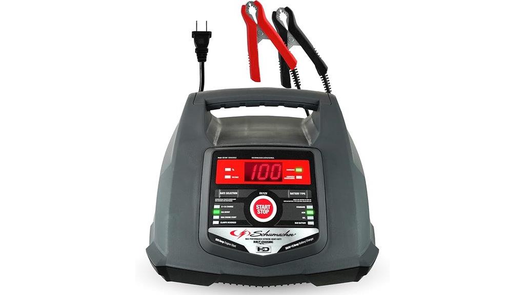 car battery charger and starter