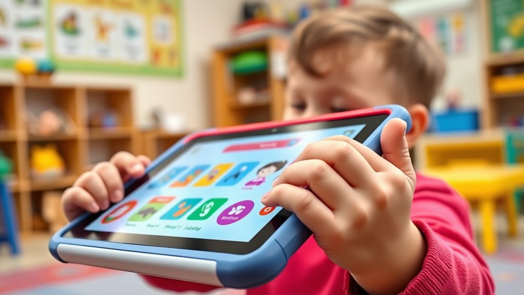 child friendly educational tablet features