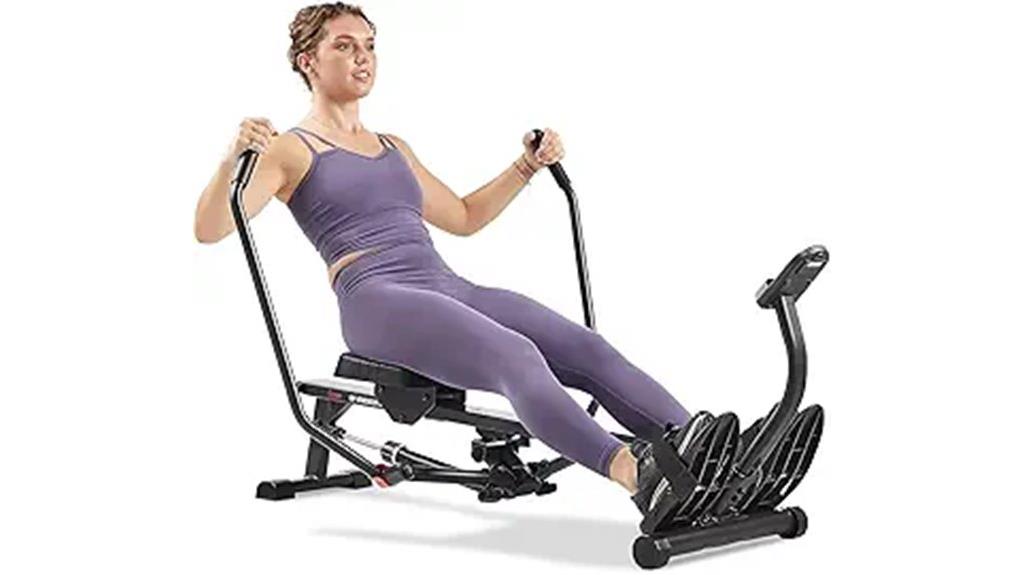 compact adjustable resistance rower