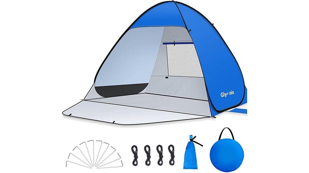 compact beach tent for 1 4
