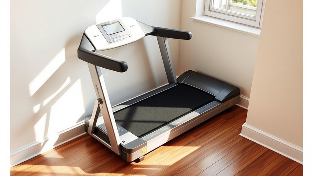 compact stylish space saving treadmills