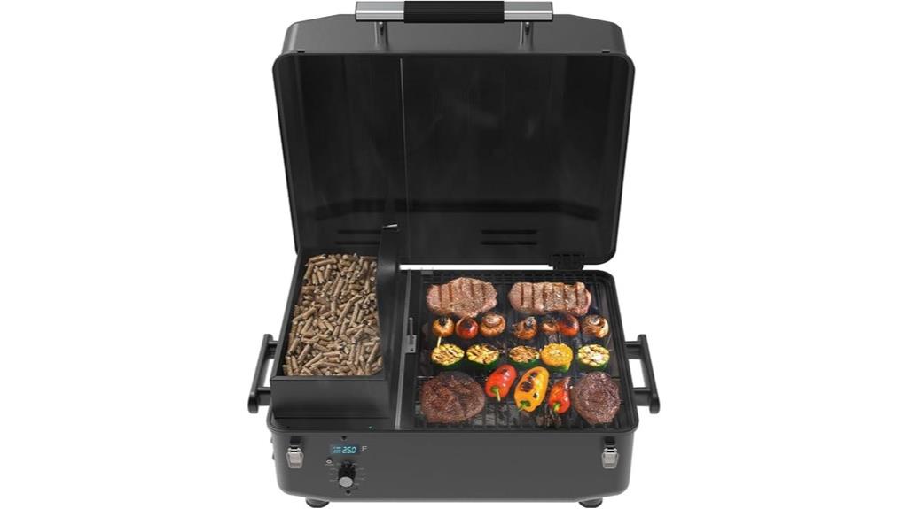 compact tabletop pellet grill