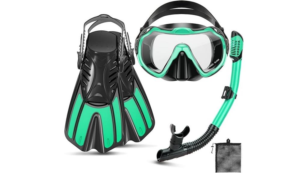 complete adult snorkeling kit