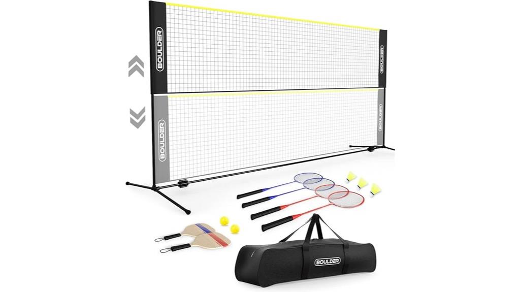 complete pickleball badminton set