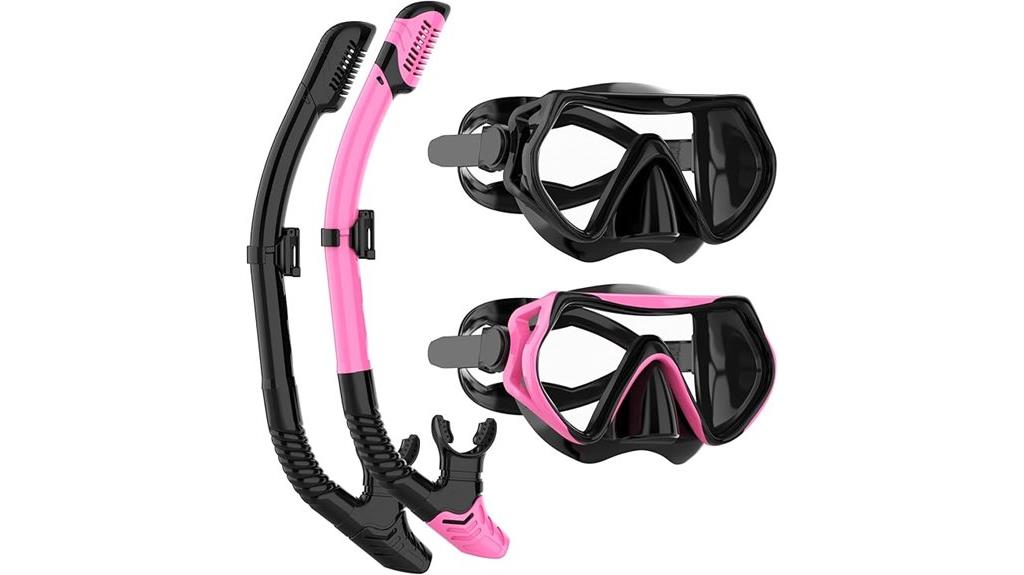 complete snorkeling gear set