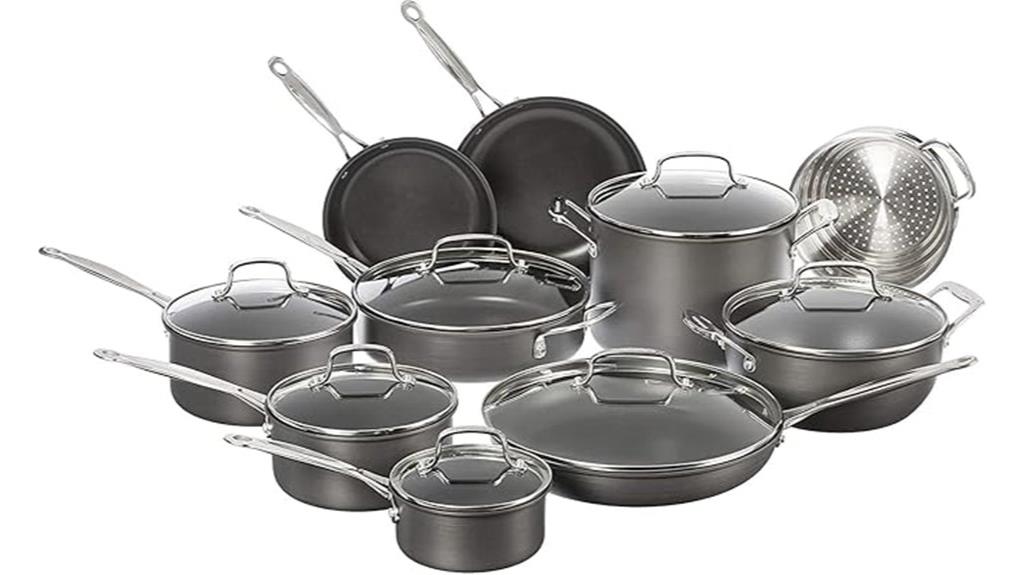 cuisinart 17 piece nonstick cookware