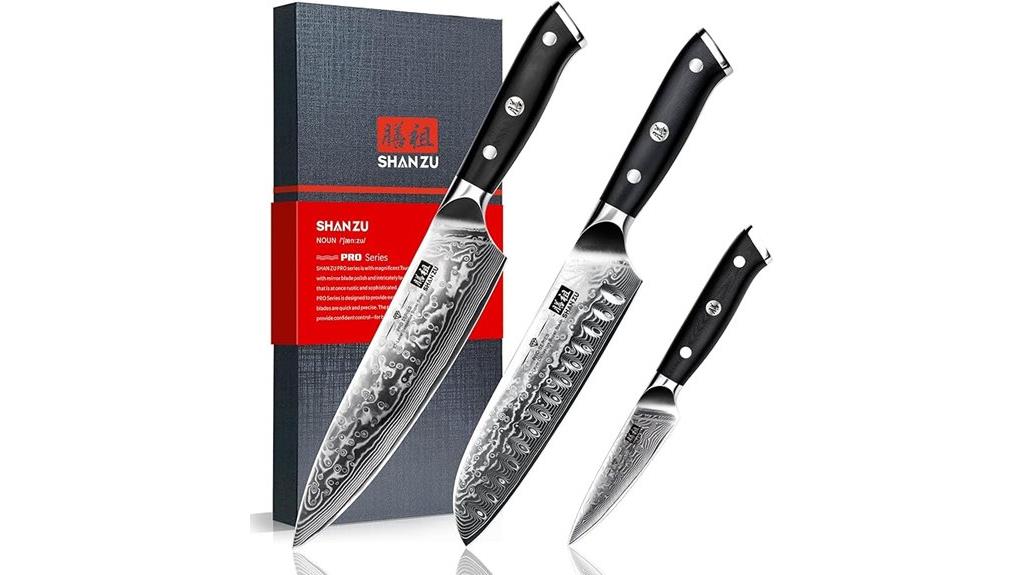 damascus knife set