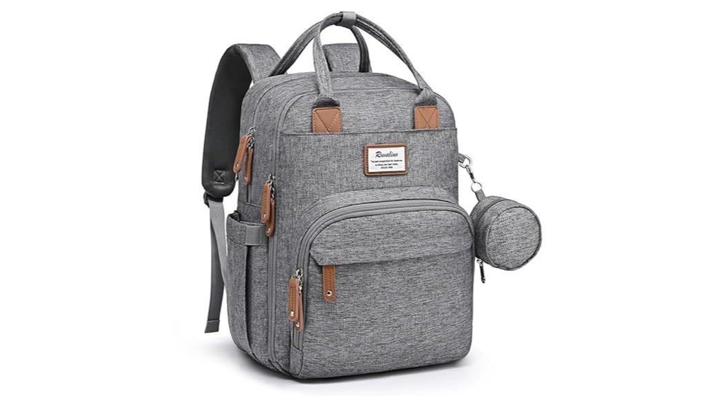 diaper bag with changing pad