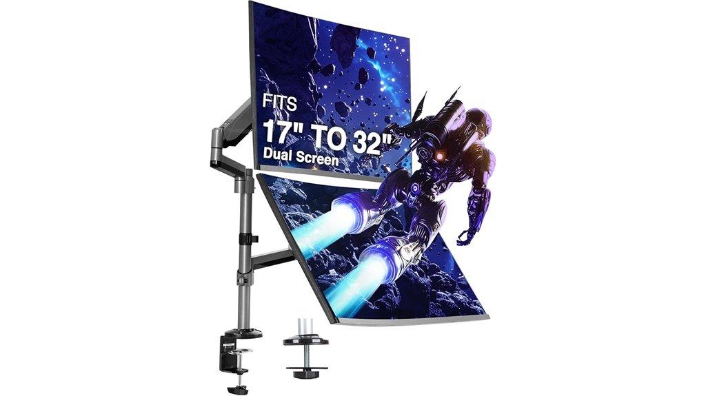 dual monitor mount compatibility