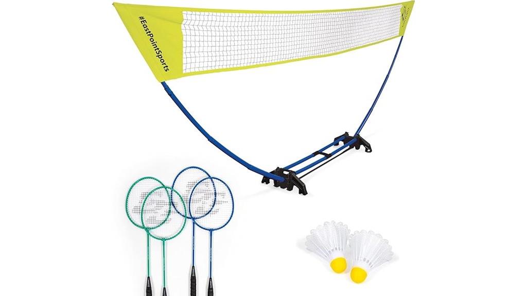easy assembly badminton set