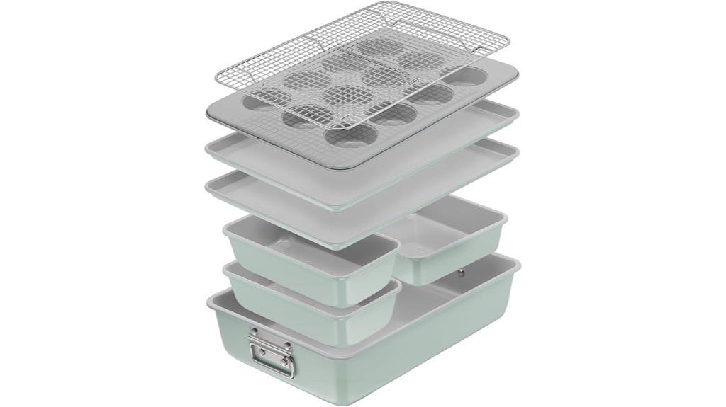 eight piece ceramic bakeware set
