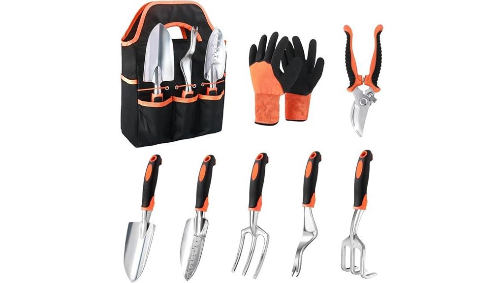 eight piece garden tool kit