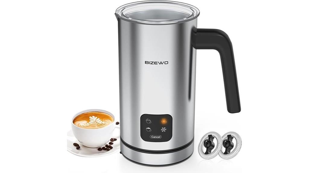electric milk frother steamer