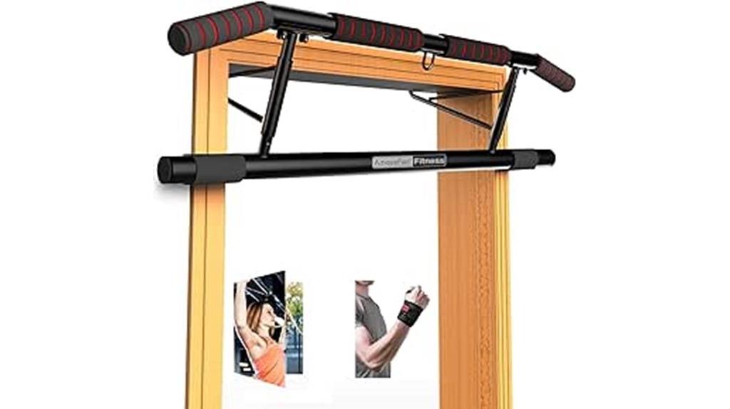 ergonomic grip pull up bar
