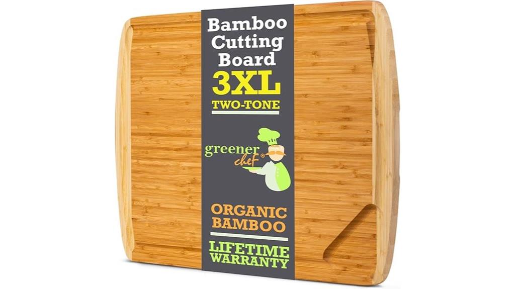 extra large bamboo cutting board