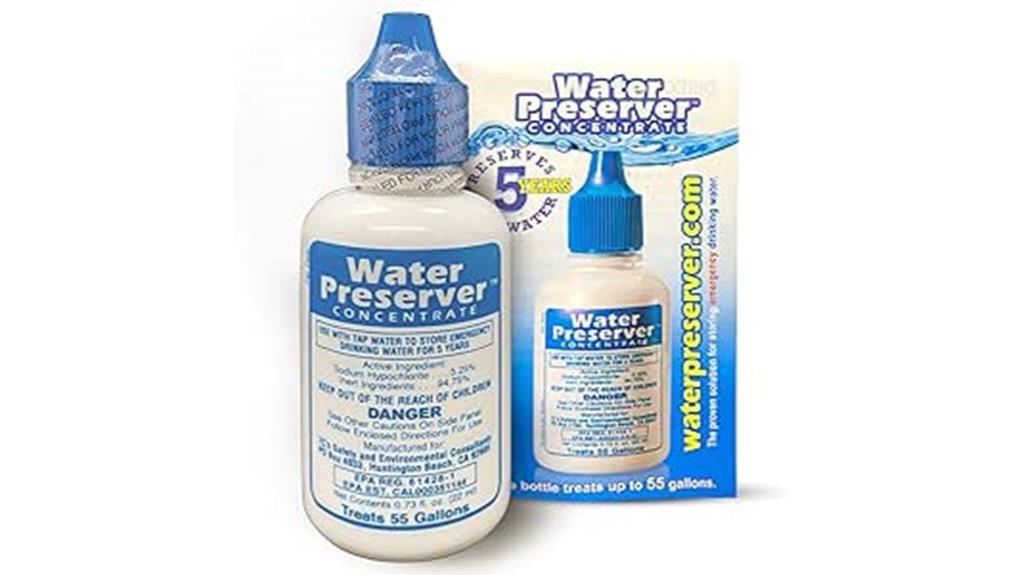 five year water preserver