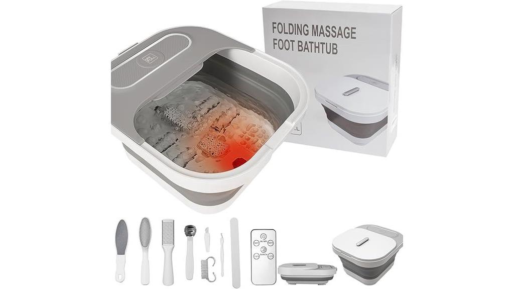 folding heated massage foot spa