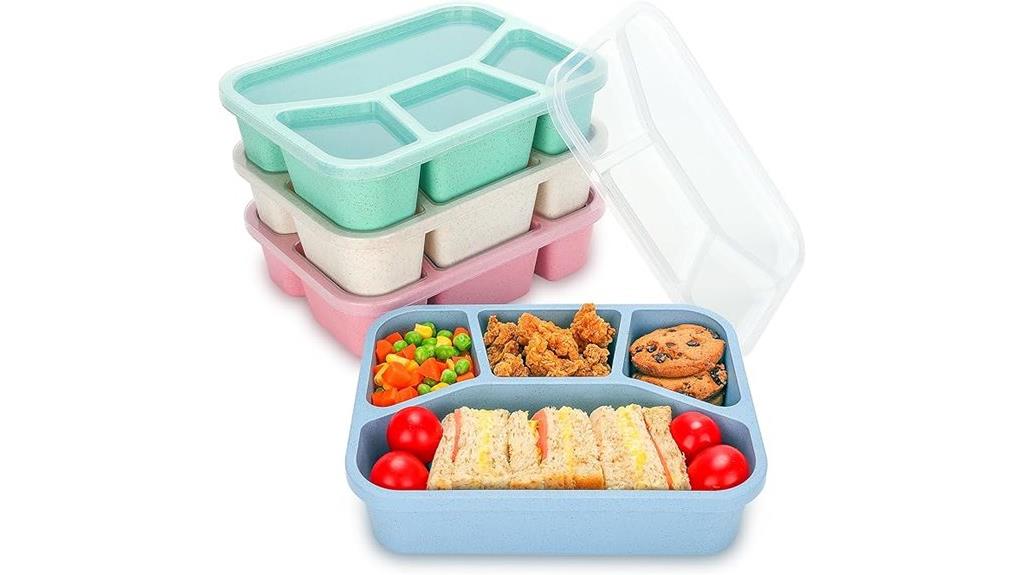 four pack bento lunchbox