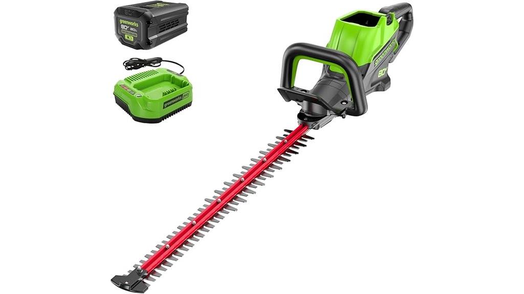 greenworks 80v hedge trimmer
