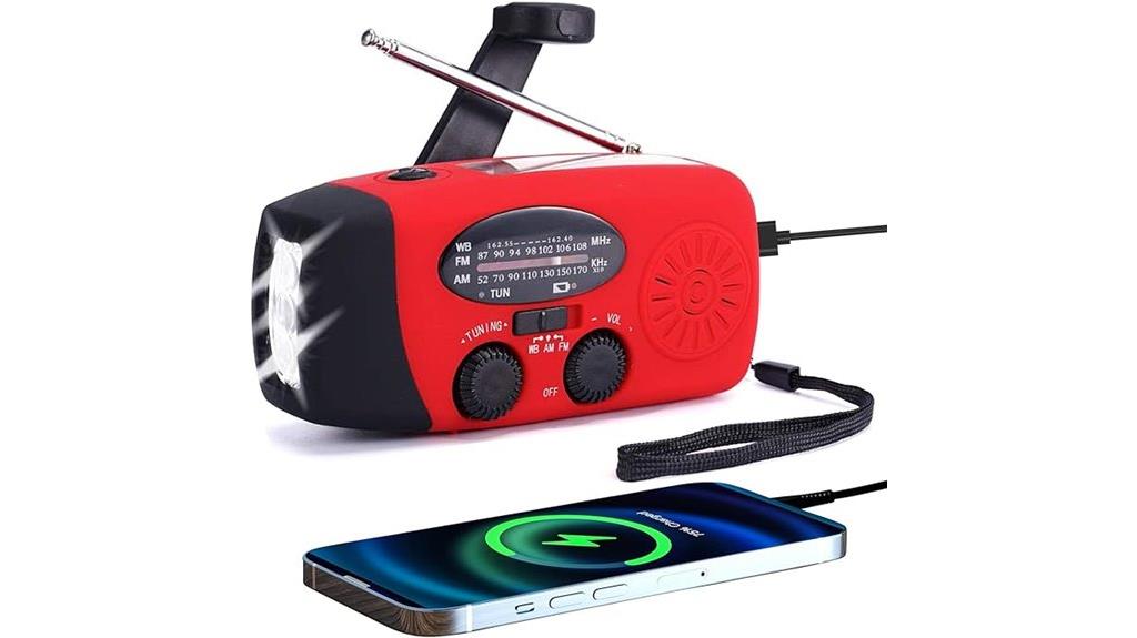 hand crank solar weather radio