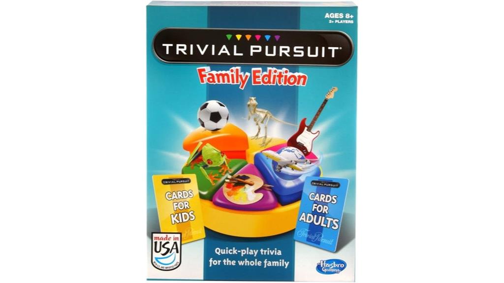 hasbro trivial pursuit family