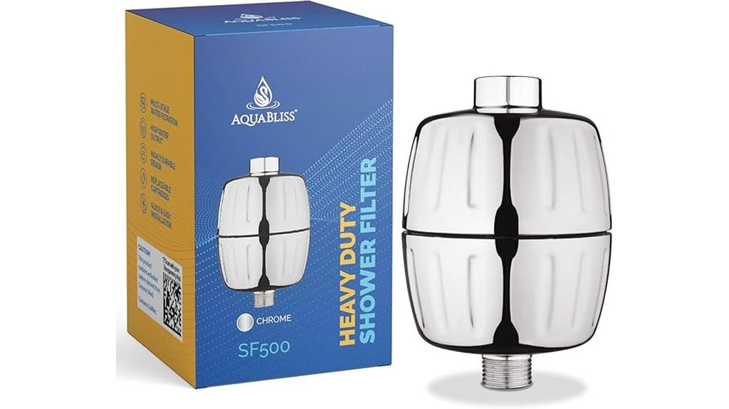 heavy duty shower filtration system