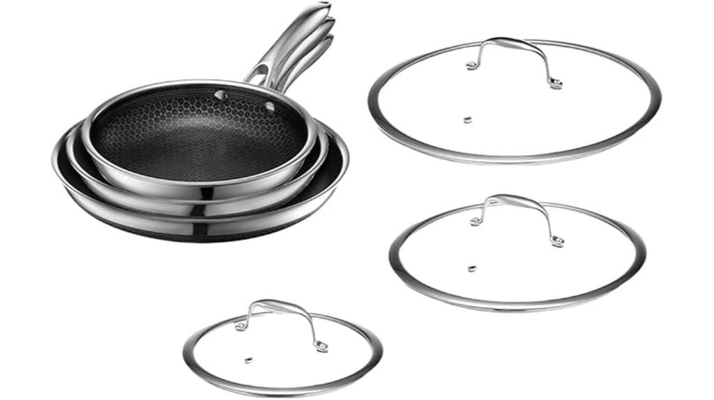 hybrid nonstick fry pan set