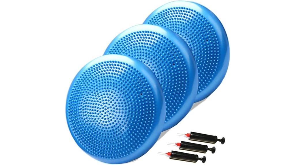 inflatable wobble cushion set