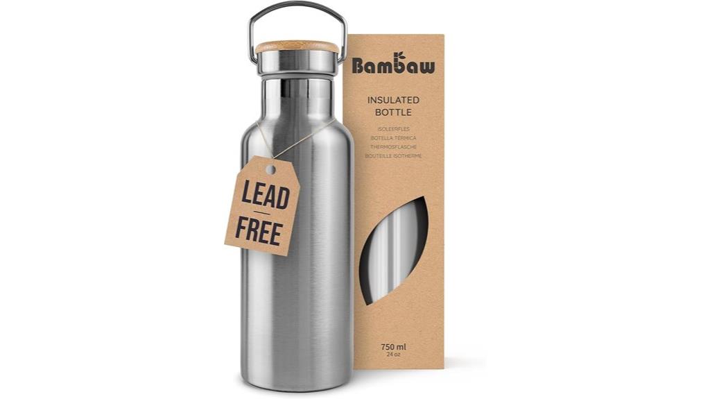 insulated 750ml steel bottle