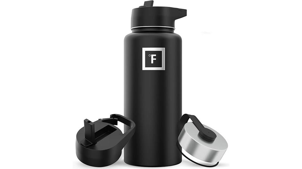 iron flask with 3 lids