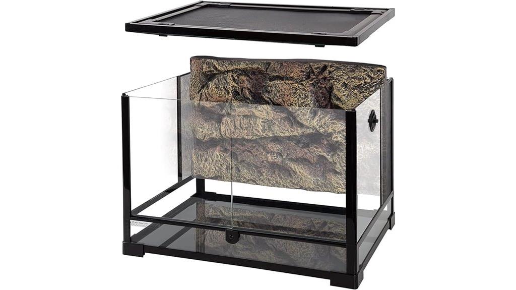 large 34 gallon glass terrarium