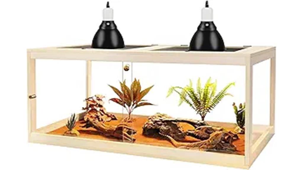 large 78 gallon reptile tank
