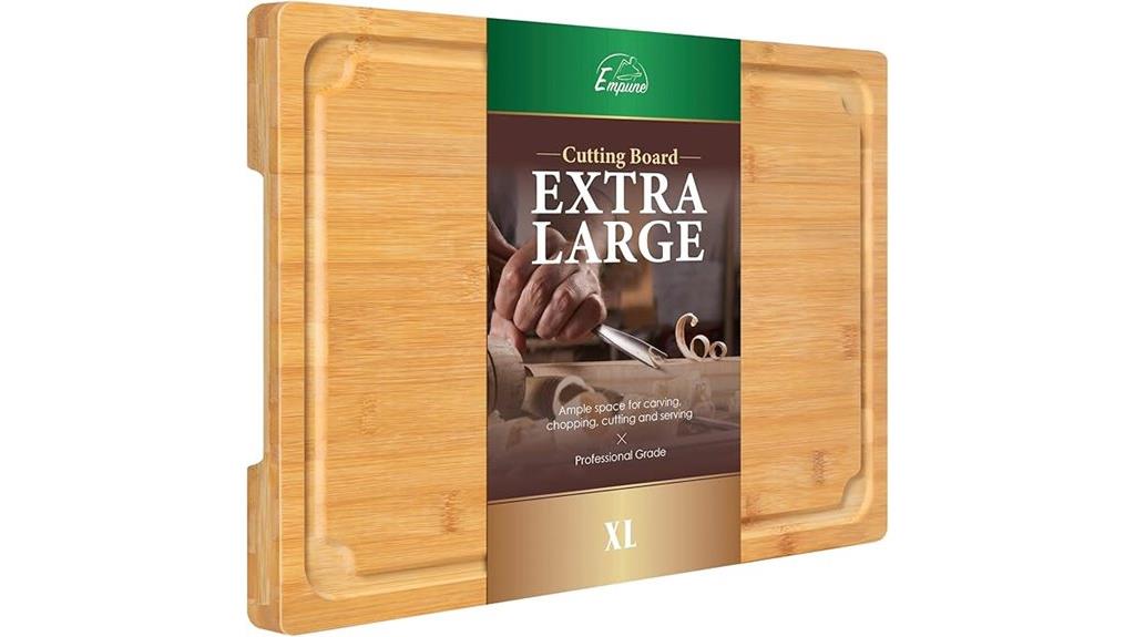 large bamboo cutting board