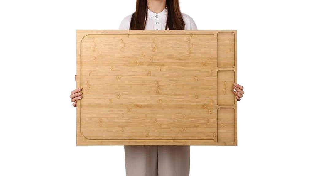 large bamboo kitchen board