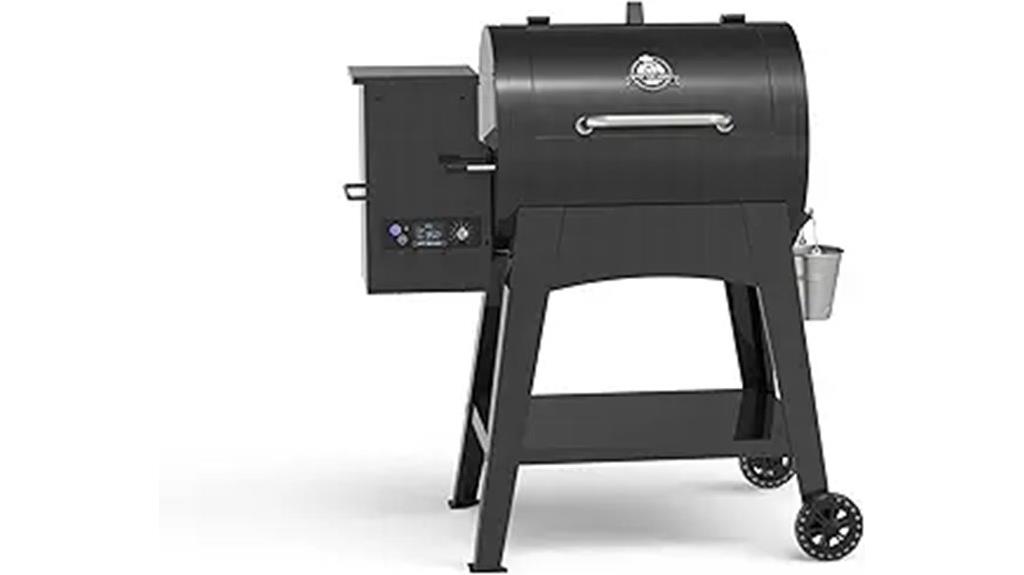 large black pellet grill