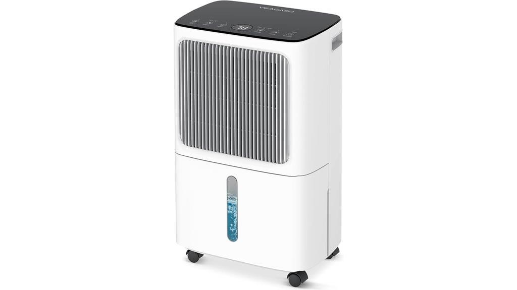 large capacity dehumidifier with drainage
