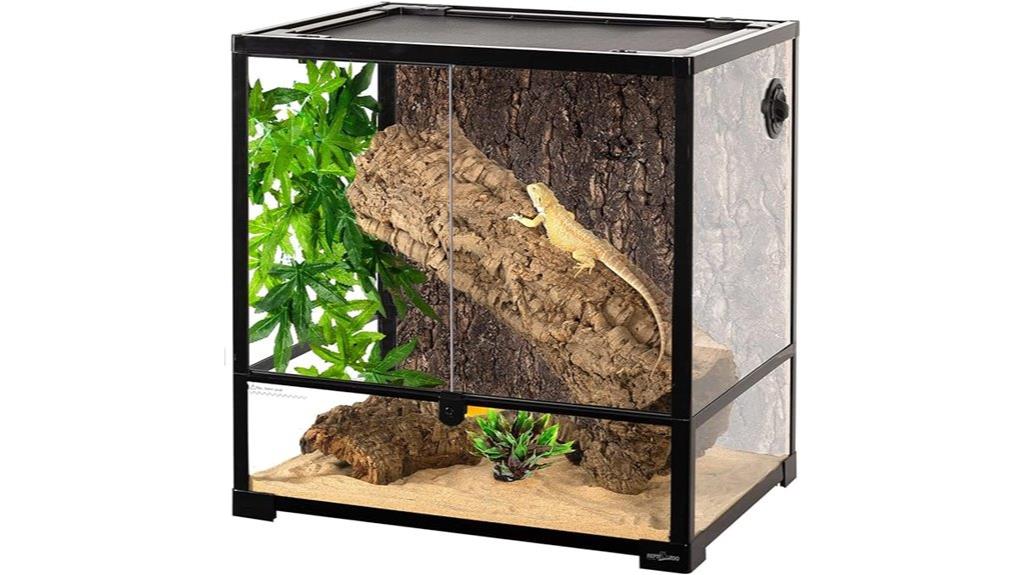large glass reptile habitat