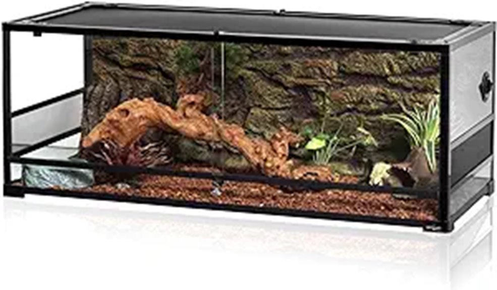 large glass reptile terrarium