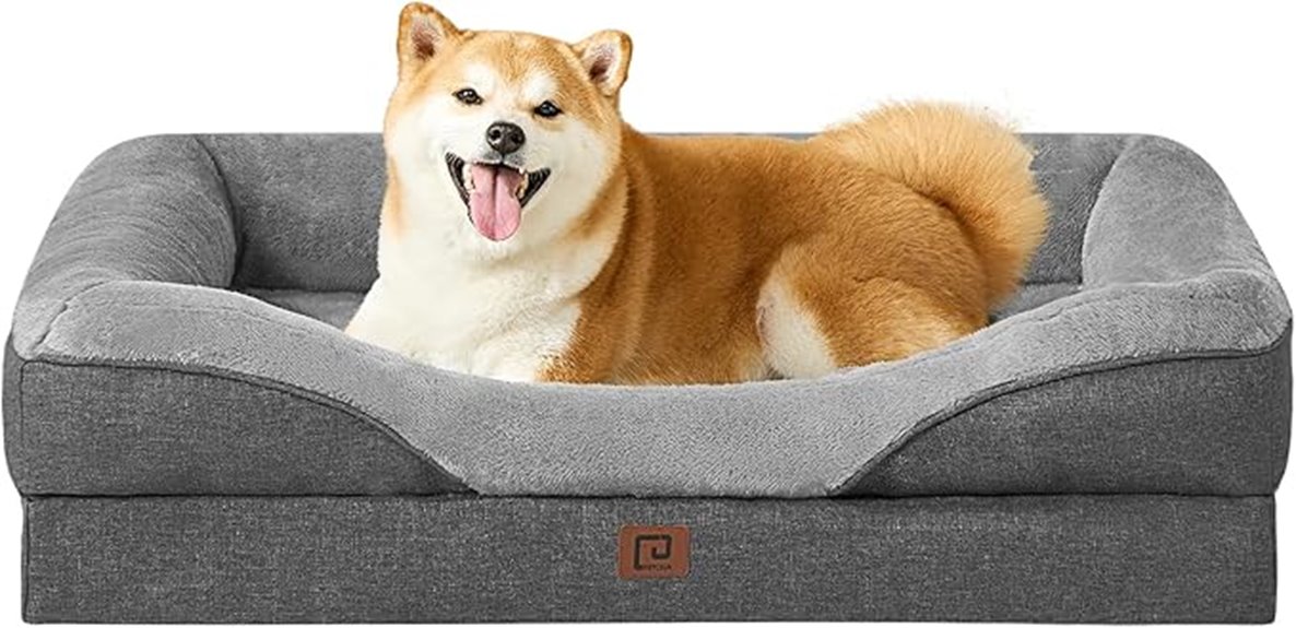 large memory foam dog bed