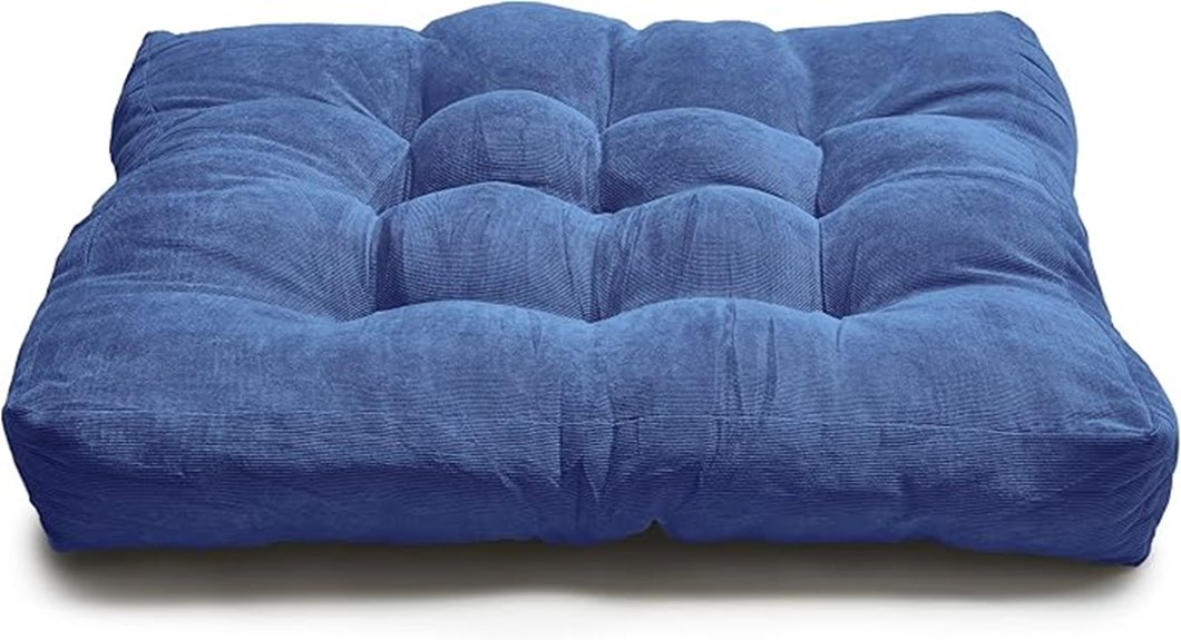 large tufted floor cushion
