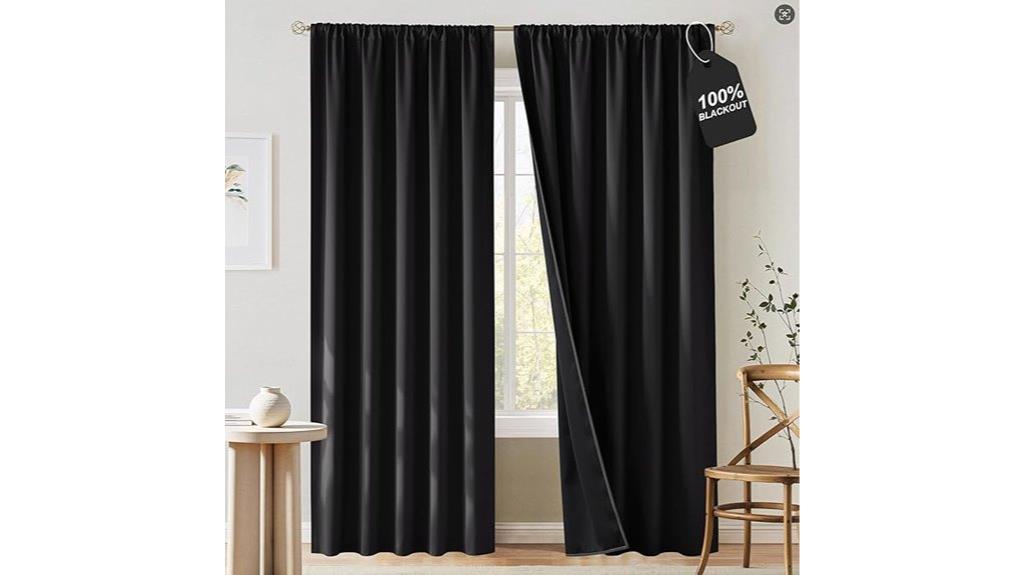 long blackout curtain panels