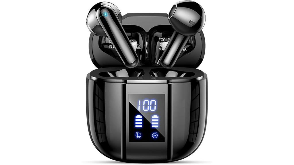 long lasting waterproof wireless earbuds