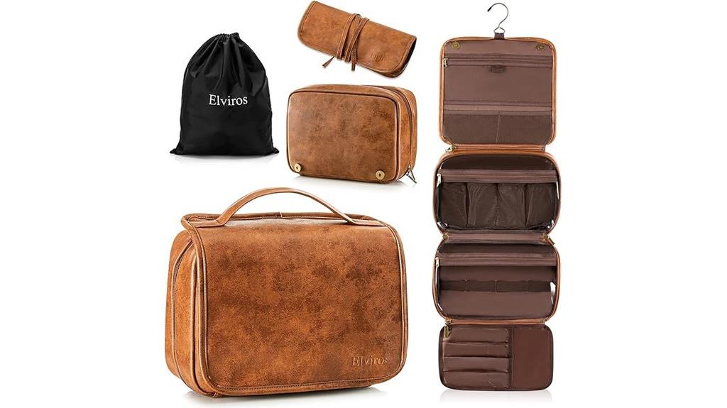 men s portable hanging toiletry bag